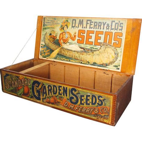 ferry's seed box metal|ANTIQUE D.M. FERRY & CO. COUNTRY STORE SEEDS .